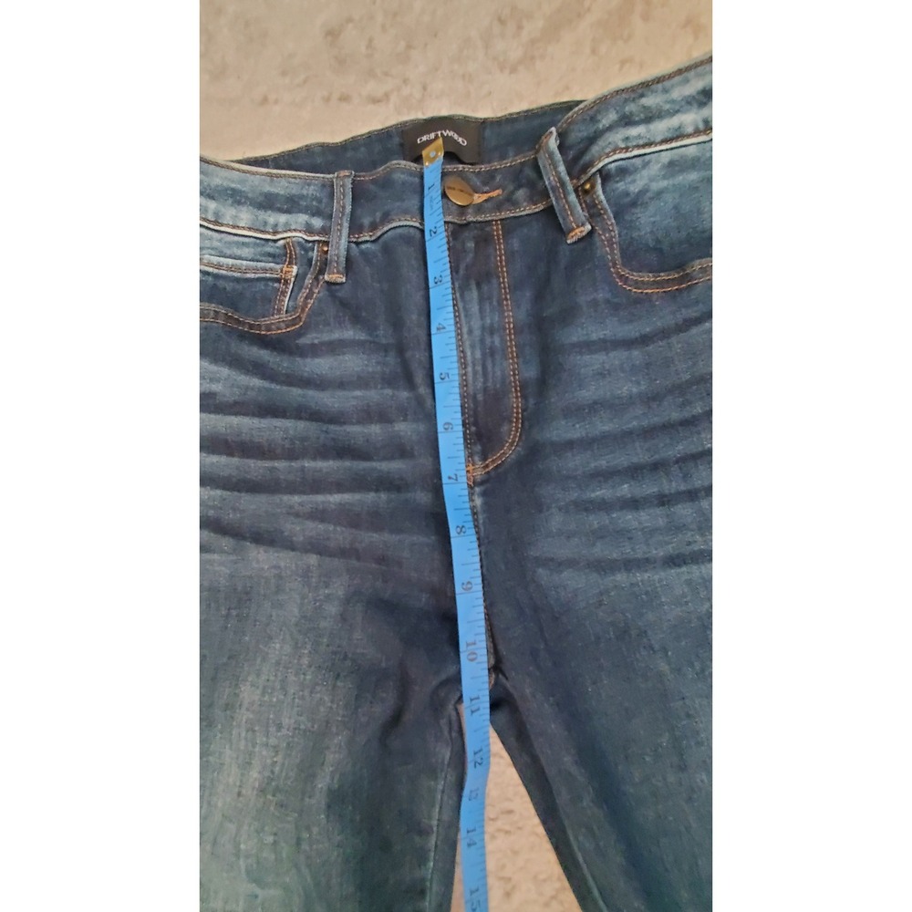 Driftwood Floral Embroidered Skinny Jeans Medium Wash Denim Size 27 Boho - Picture 8 of 11